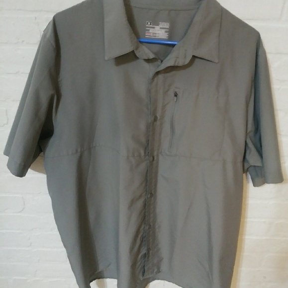 under armour button down short sleeve shirt